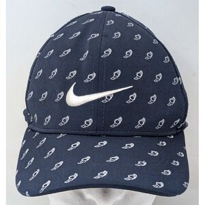 Nike Aerobill Classic 99 Dri Fit Winged Foot Blue Golf Cap Hat Fitted Medium S/M
